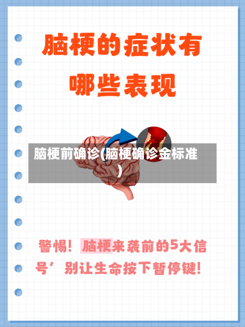 脑梗前确诊(脑梗确诊金标准)