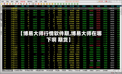 【博易大师行情软件期,博易大师在哪下啊 期货】-第2张图片